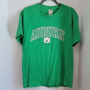 Auburn University Green And Pink Large Short Sleeve Shirt